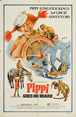 Omslagsbild till Pippi Goes on Board